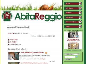 progettazione siti web: sito abitareggio.it